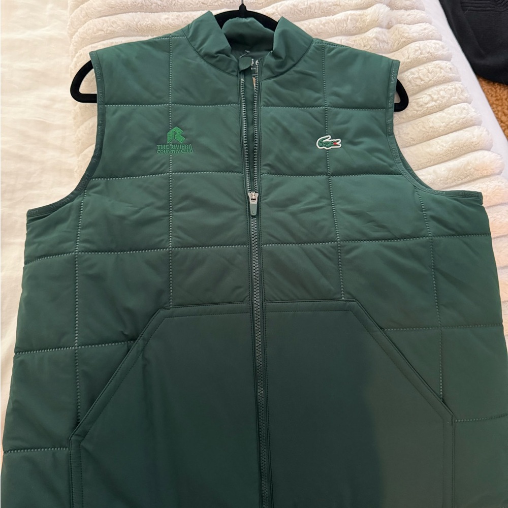 Lacoste green vest new with tags